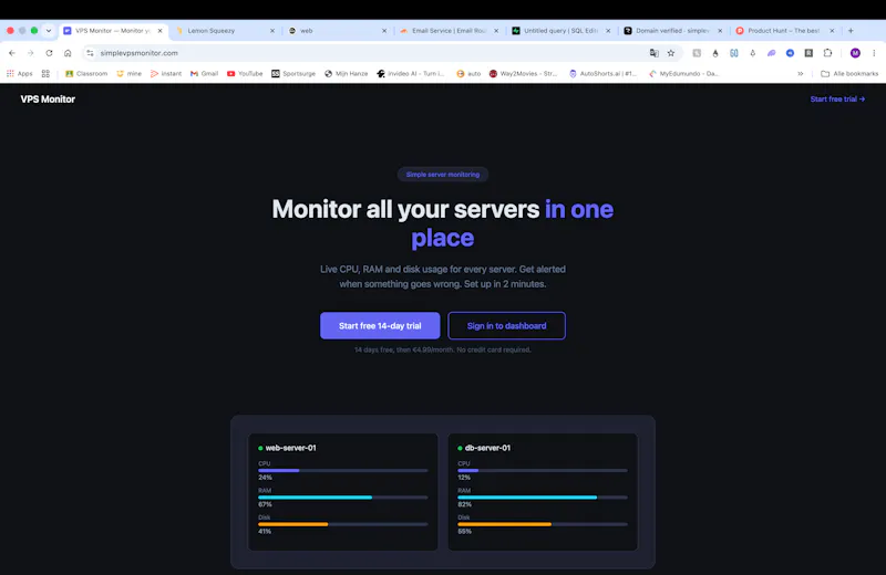VPS Monitor screenshot 1