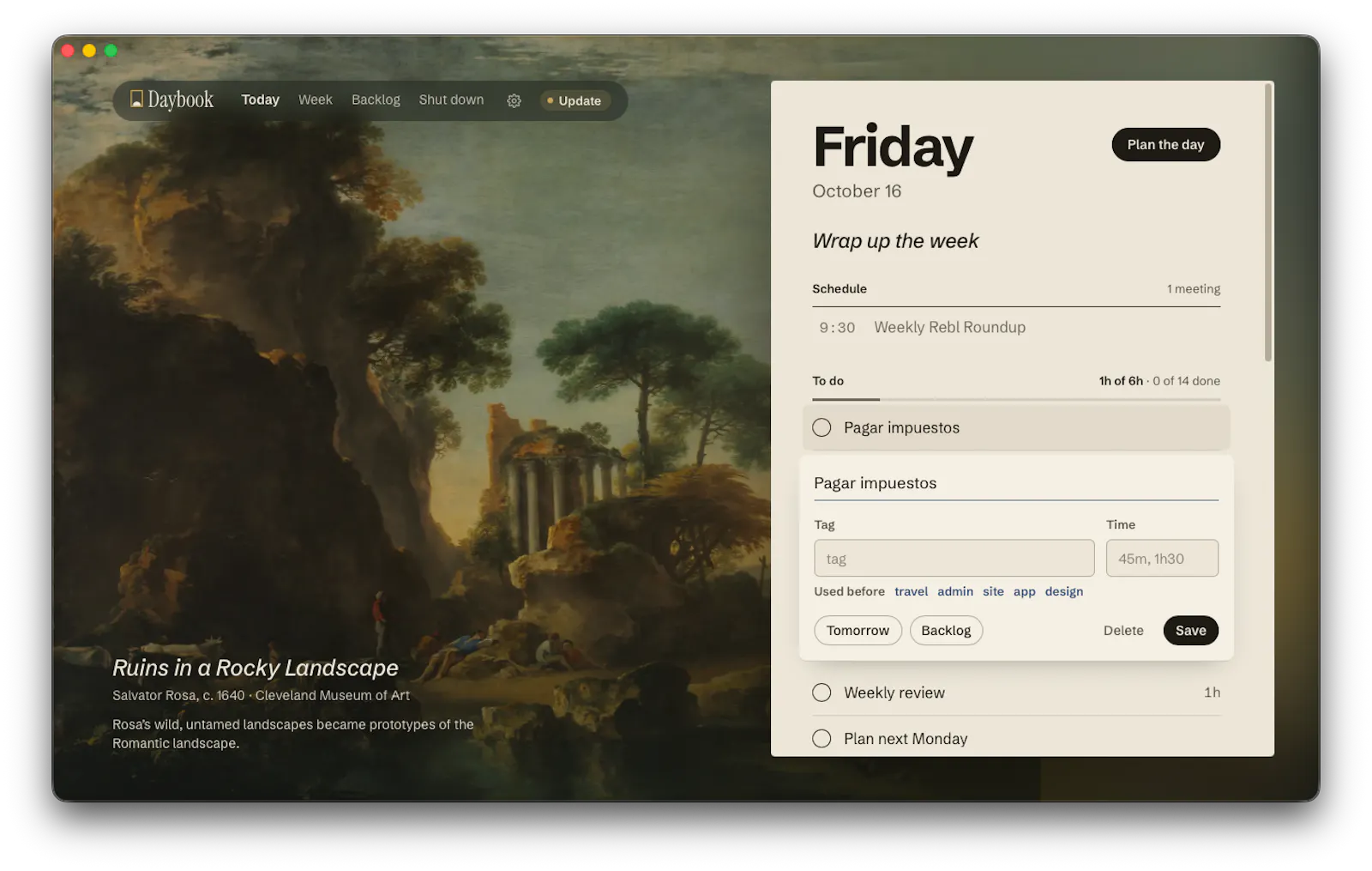 Daybook screenshot 4