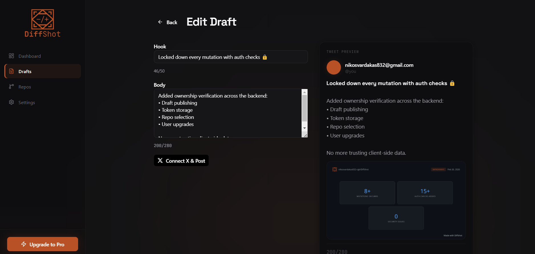Diffshot - Screenshot 4 showing product features and functionality