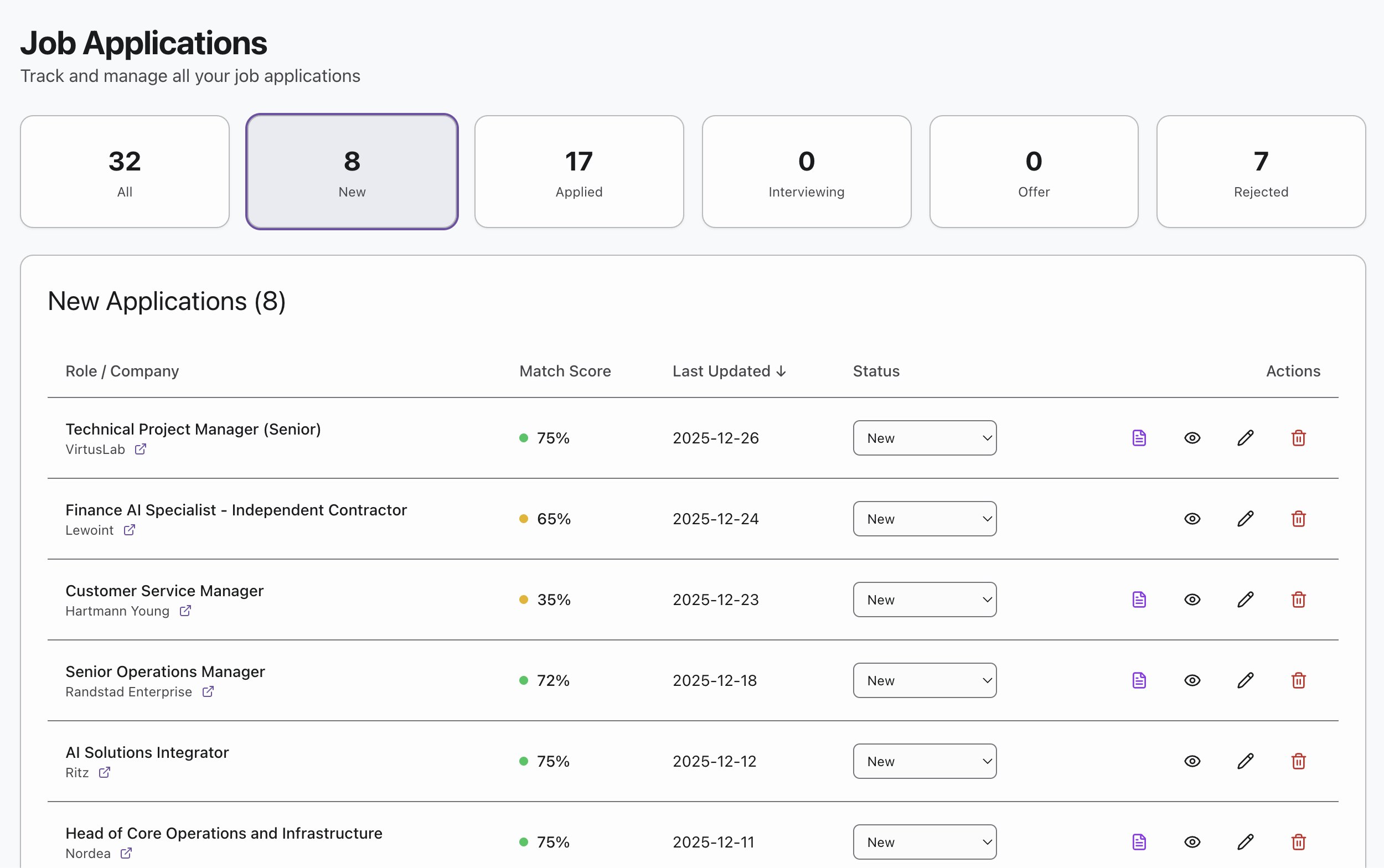 Tailor For CV - Screenshot 3 showing product features and functionality
