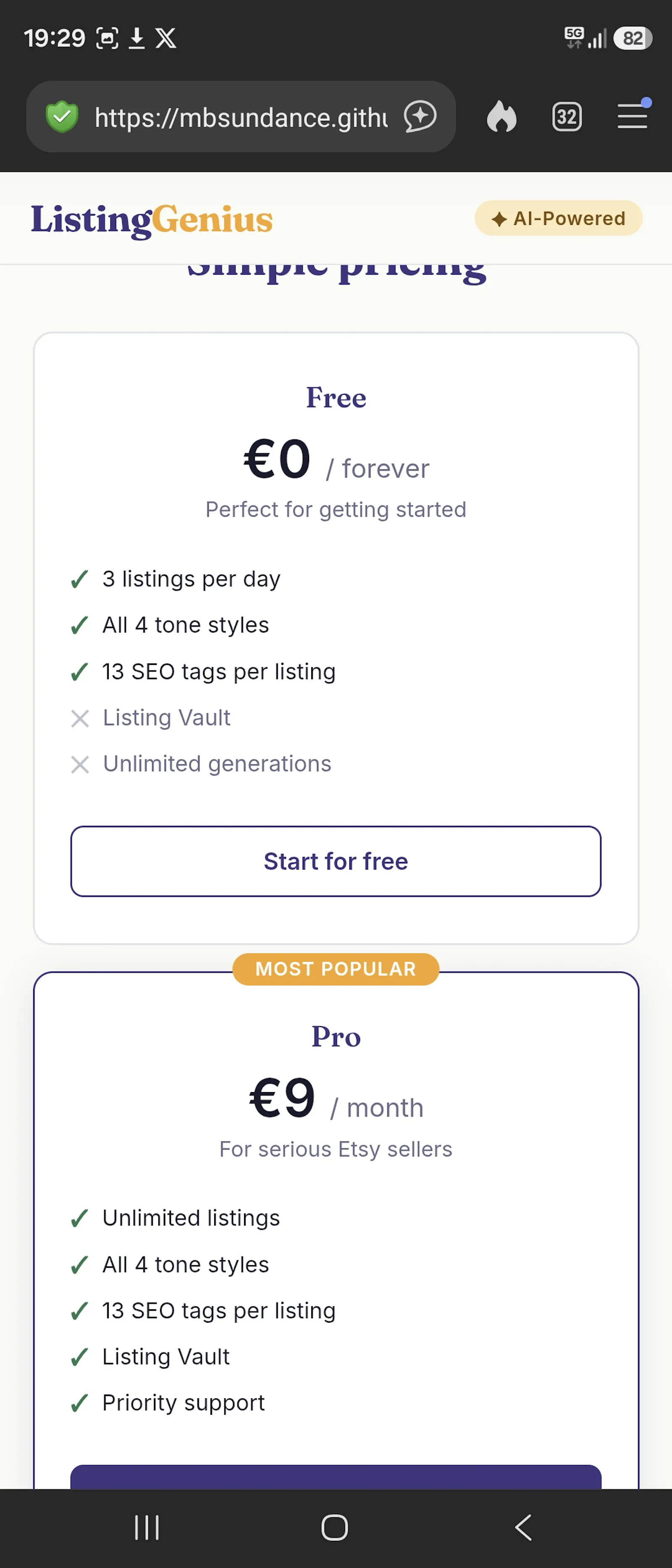 ListingGenius screenshot 2