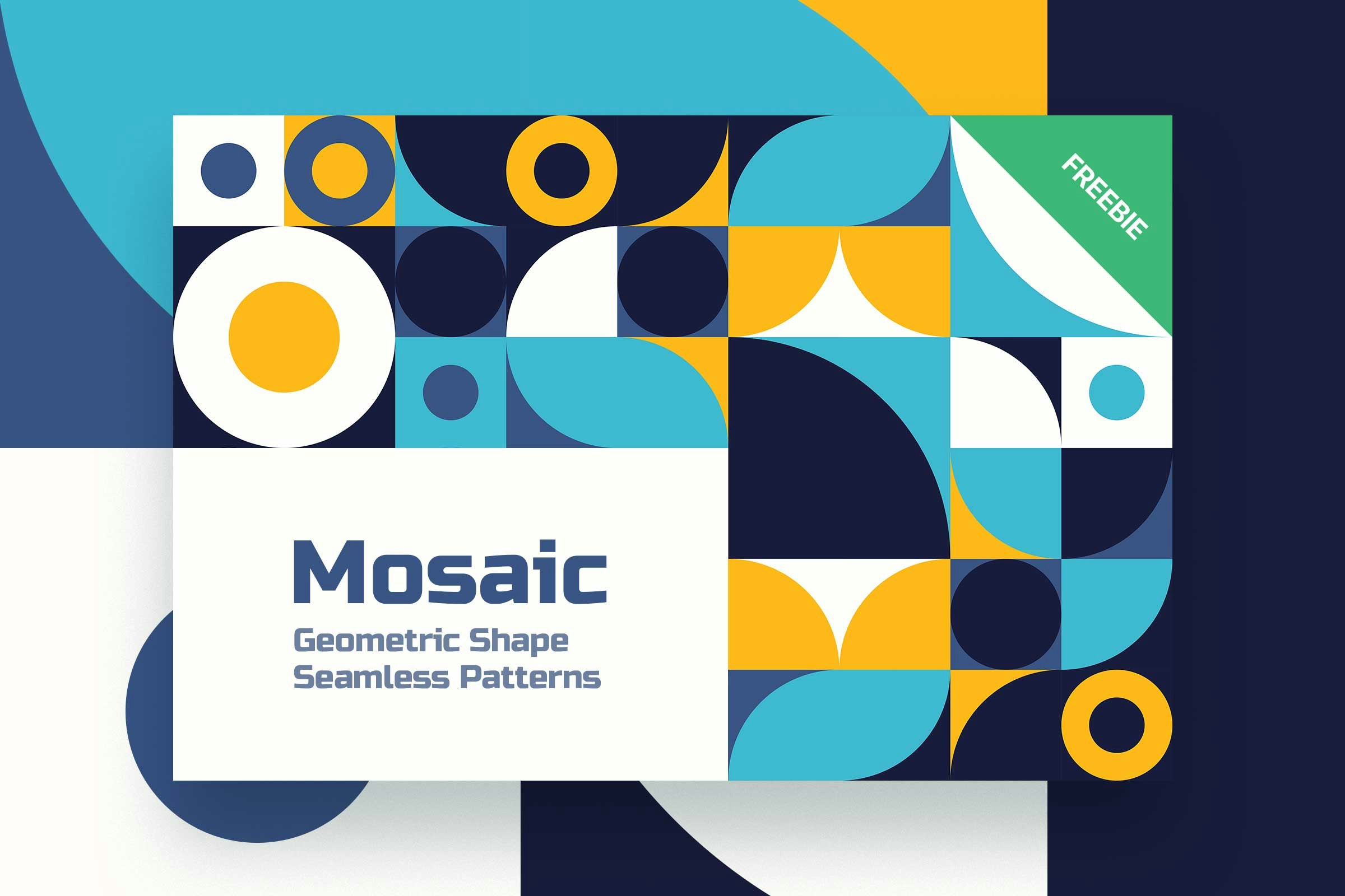 Mosaico geométrico gratuito padrões sem costura media 1