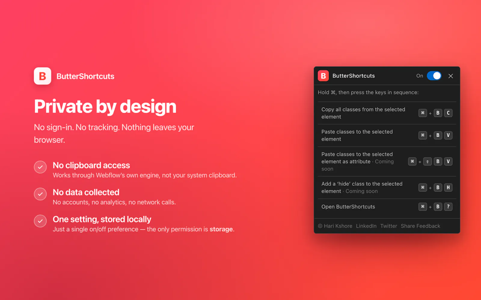 ButterShortcuts Extension for Webflow screenshot 8