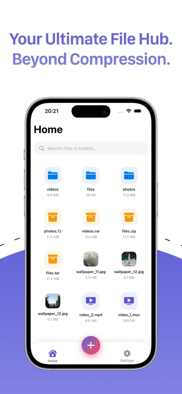 SmartZip Pro: ZIP, RAR & 7Z - Main product screenshot demonstrating key features and user interface