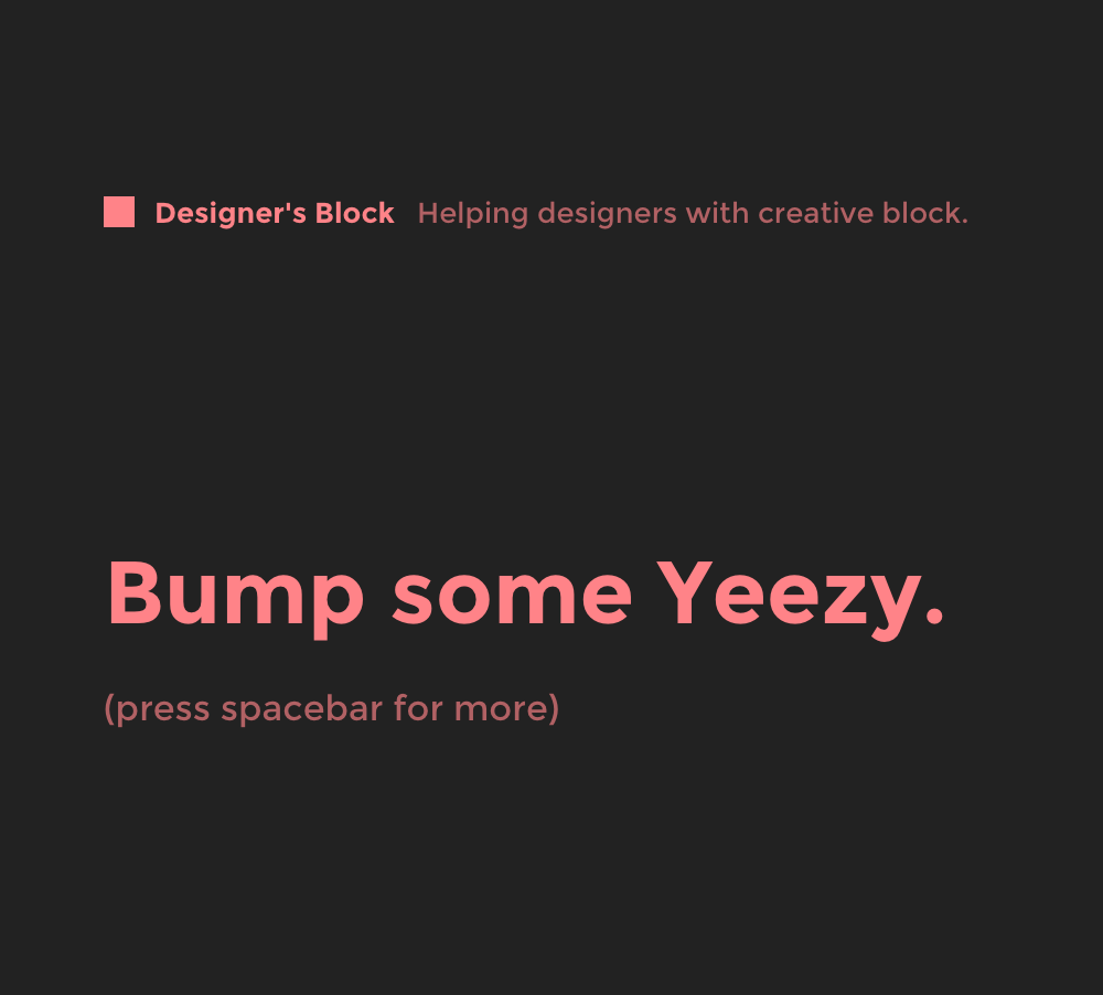 Designer's Block