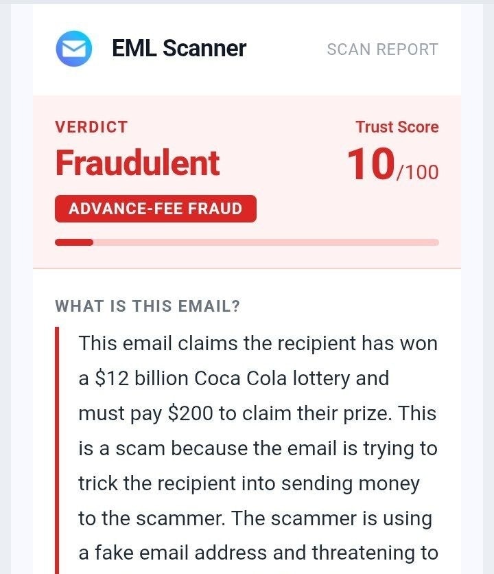EML Scanner - Screenshot 3 showing product features and functionality