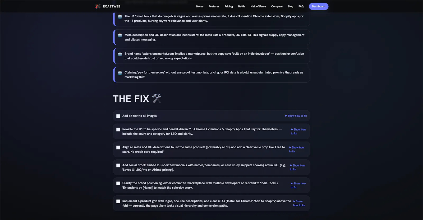 RoastWeb screenshot 7