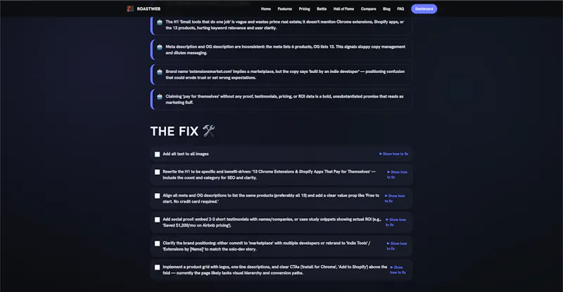 RoastWeb screenshot 7