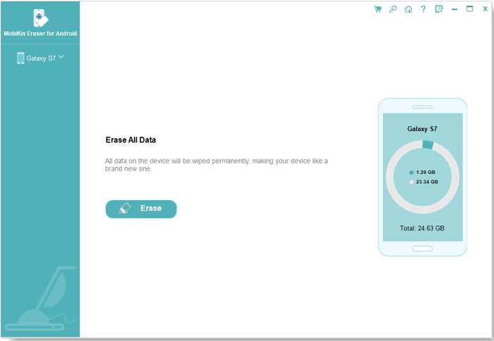 Mídia 2 de Mobikin Eraser para Android - Apague todos os arquivos e histórias em seus dispositivos Android