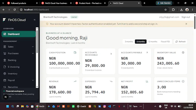 FinOS Cloud screenshot 3