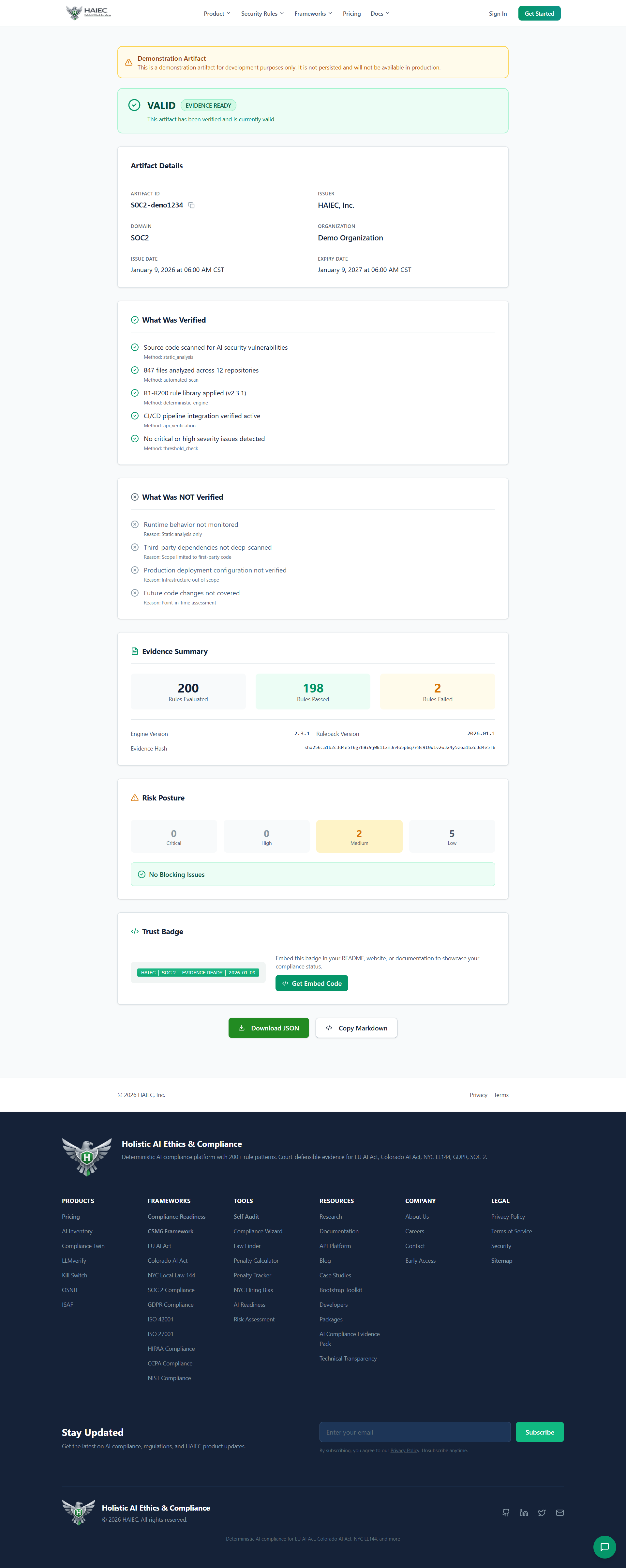 HAIEC: DIY AI Compliance You Can Prove gallery image