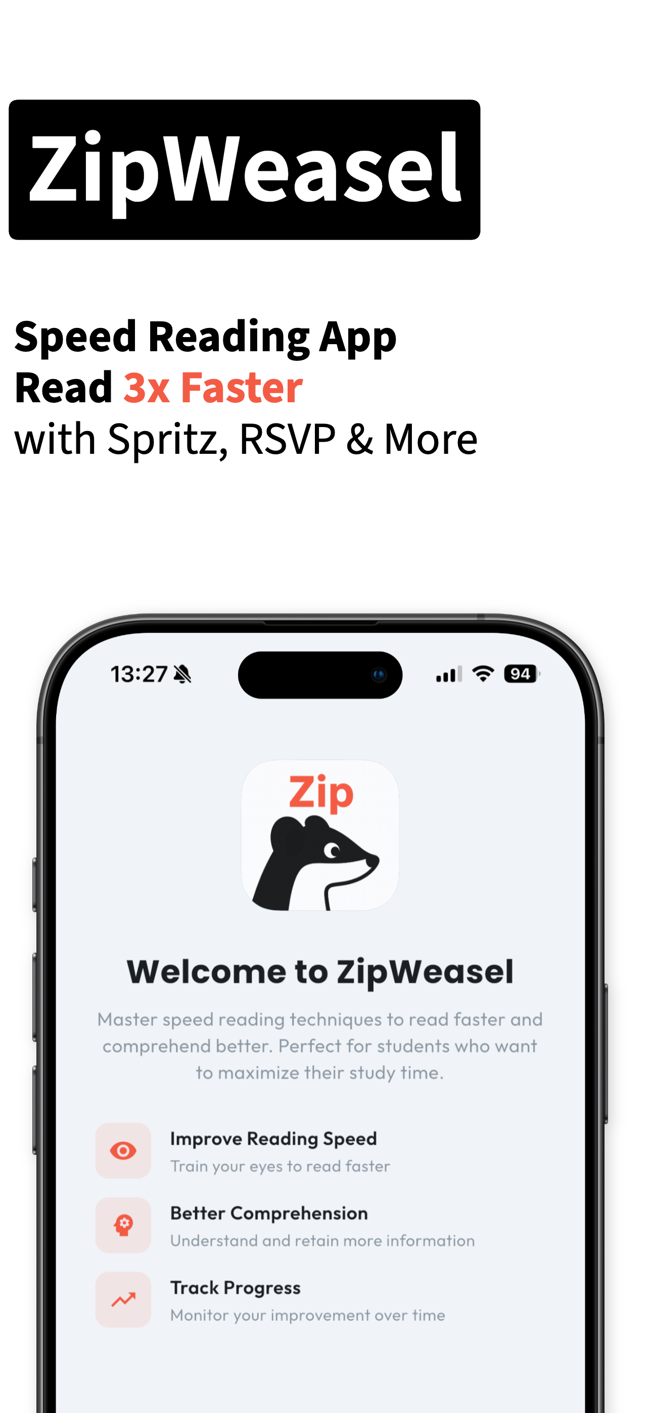 ZipWeasel - Spritz Speed Reader gallery image
