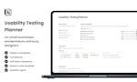 Usability Test Planner image