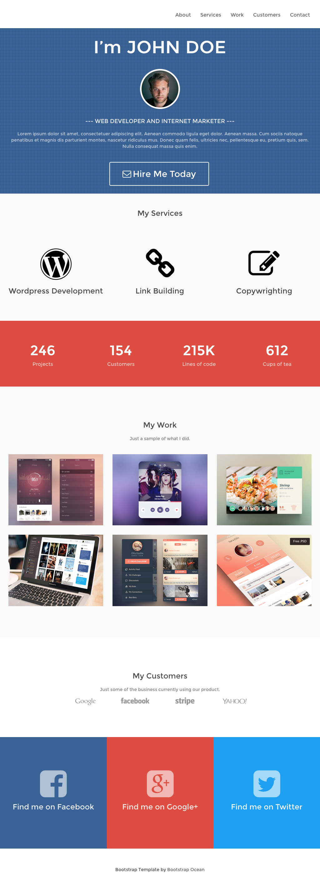 Bootstrap Ocean gallery image