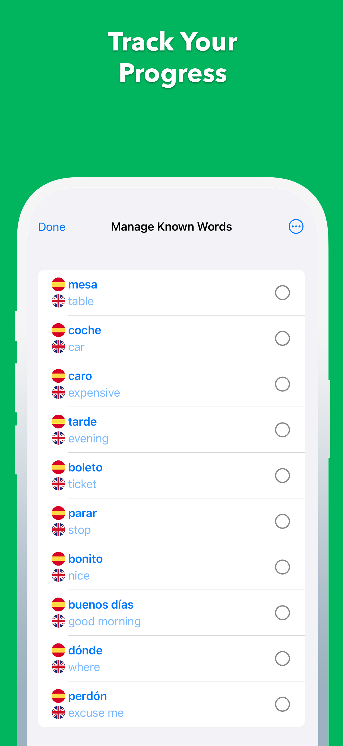 Lingo: widget pour la pratique du langage media 3