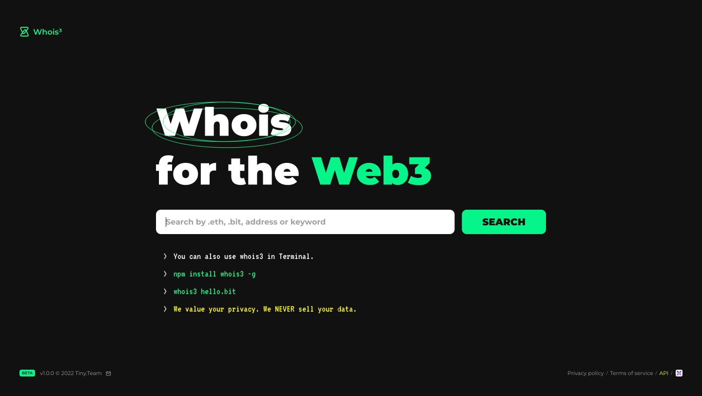 Whois³ gallery image