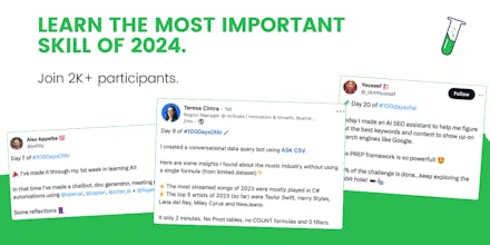 100DaysOfAI Challenge gallery image