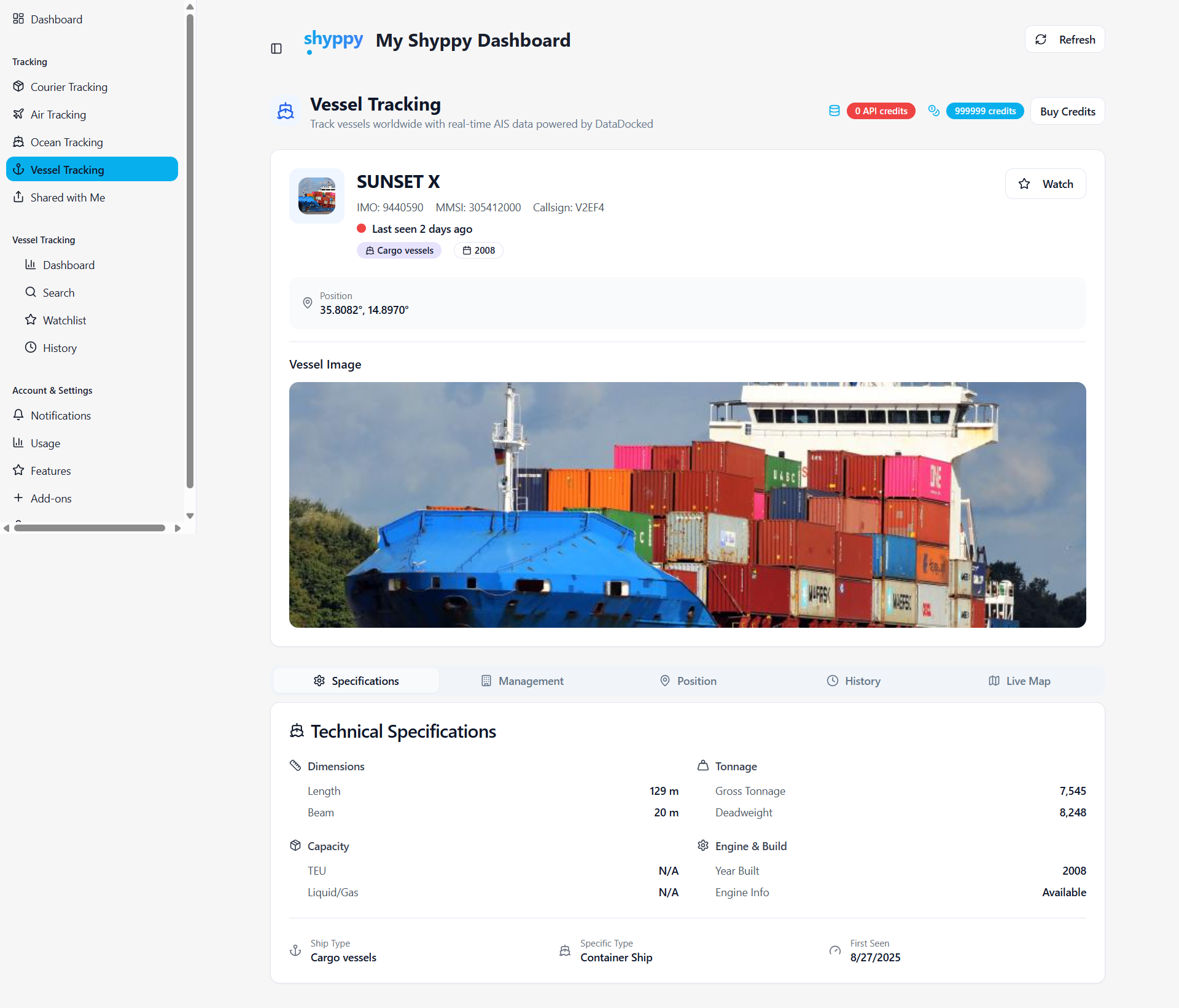 Shyppy - Piattaforma di visibilità merci media 5