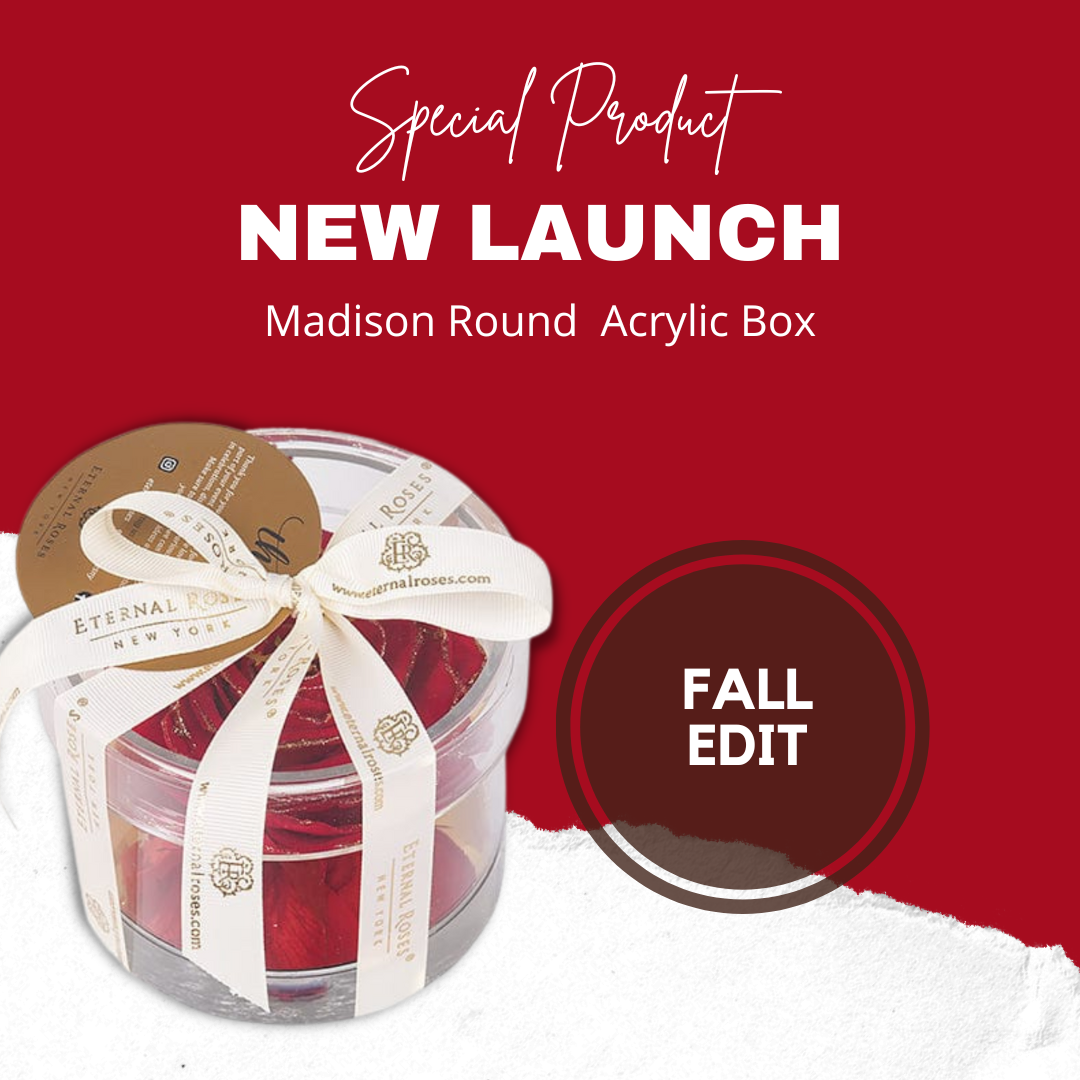 Round Acrylic Box by Eternal Roses