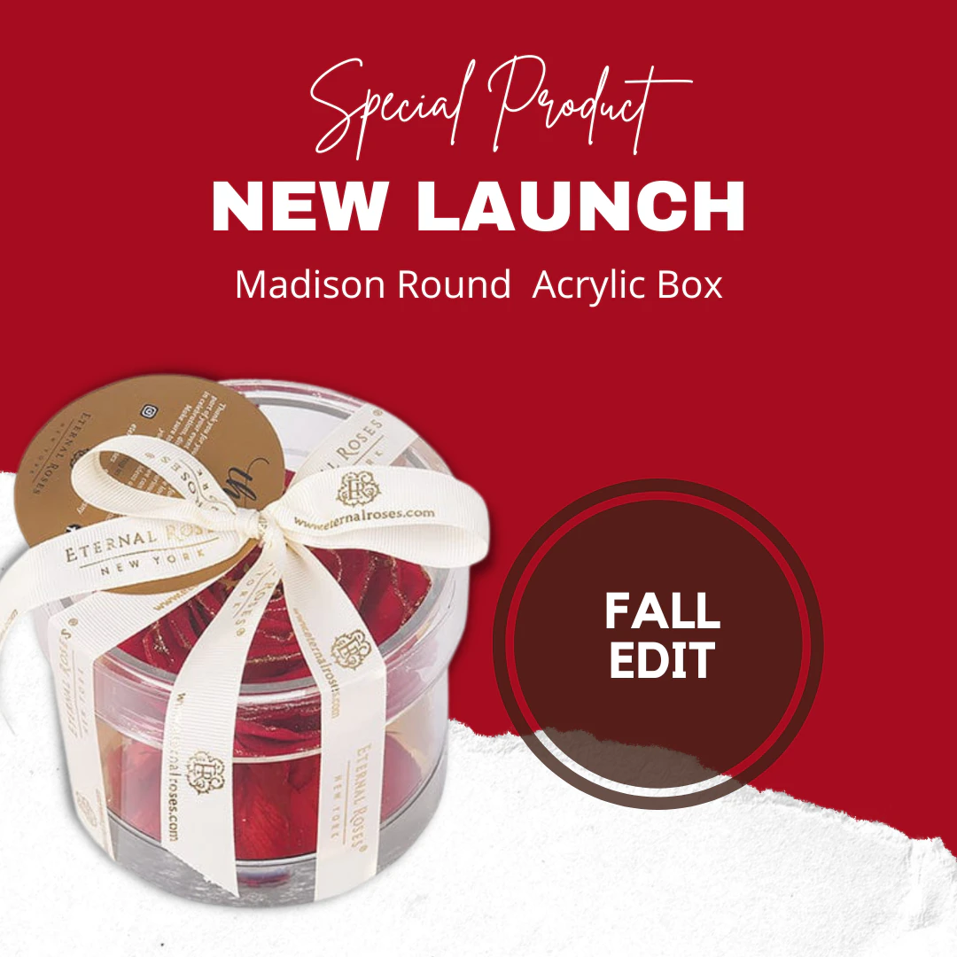 Round Acrylic Box by Eternal Roses