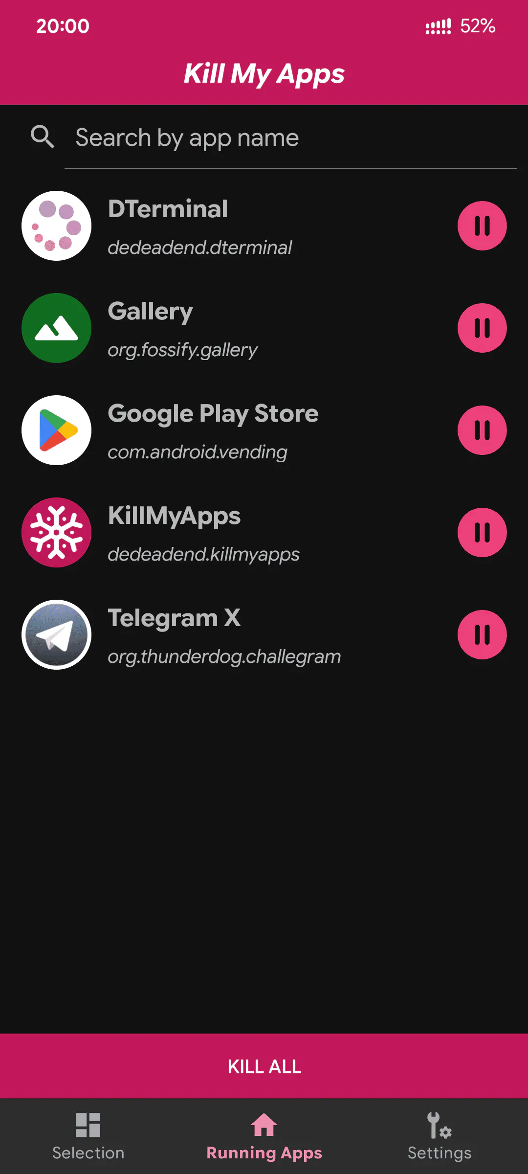 Kill My Apps screenshot