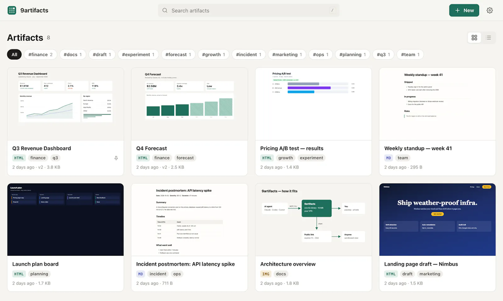 9artifacts screenshot 2