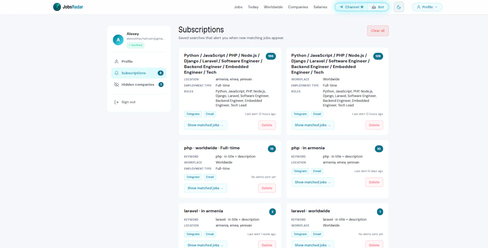 Jobs-Radar.com screenshot 5
