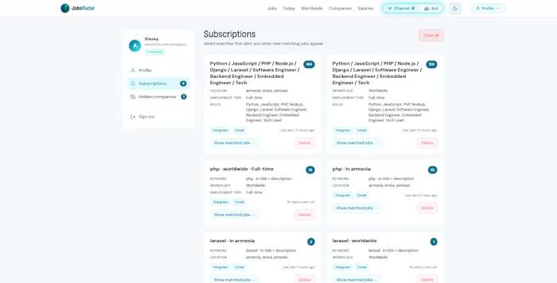 Jobs-Radar.com screenshot 5