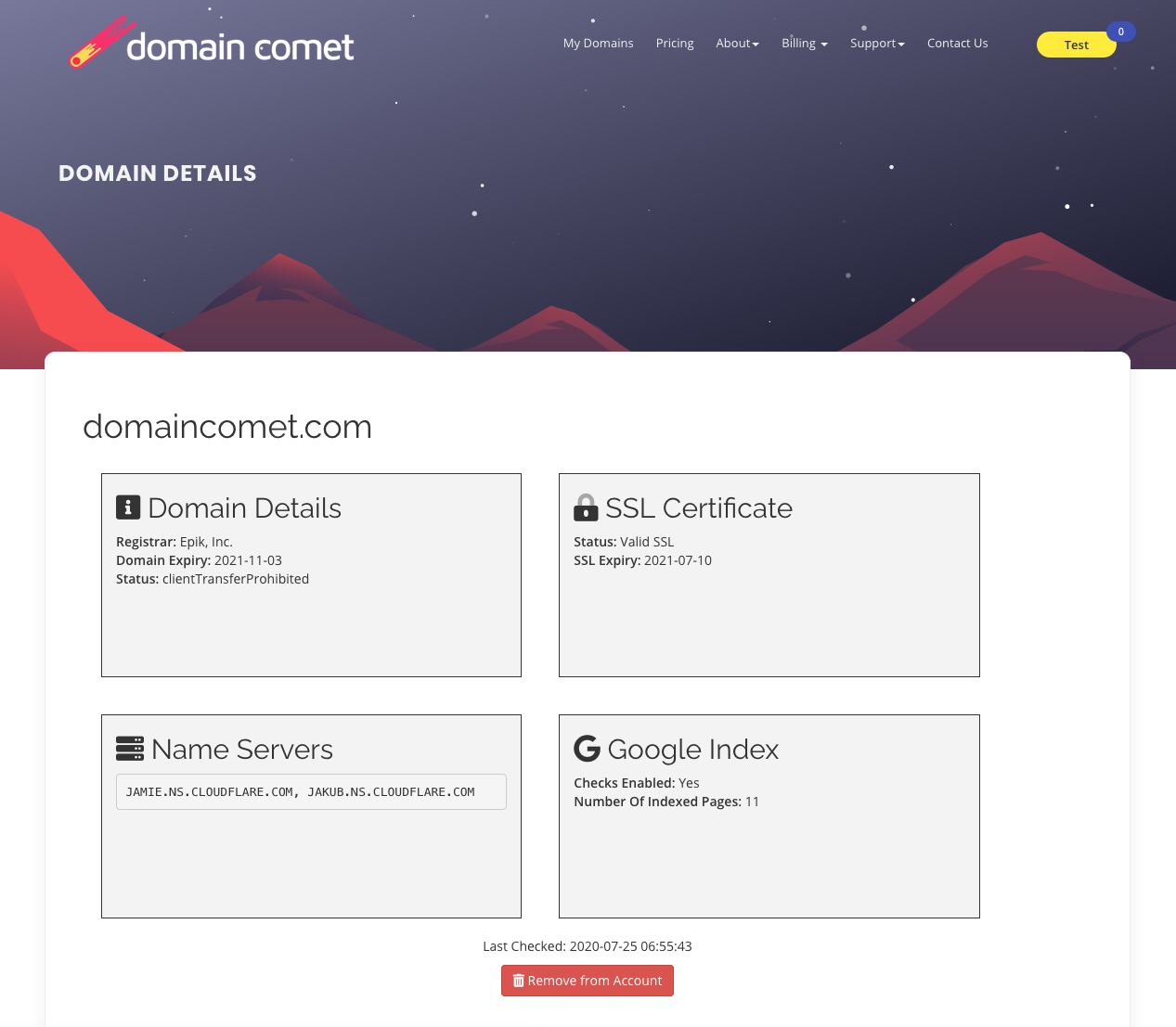 Domain Comet gallery image