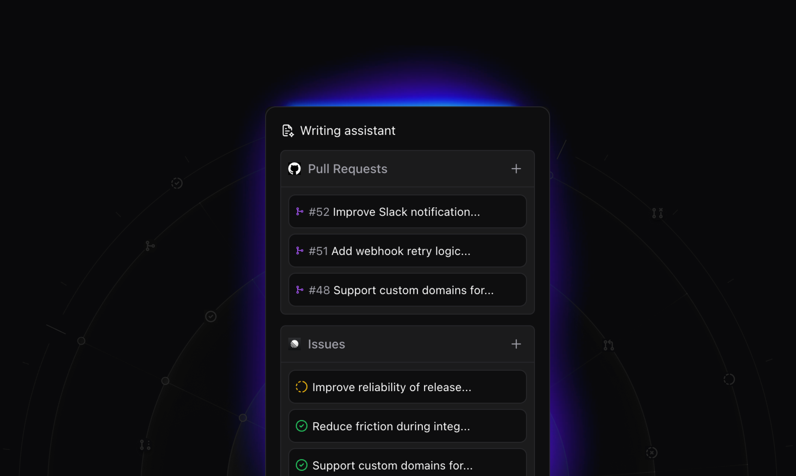 Onset - AI that writes release notes gallery image