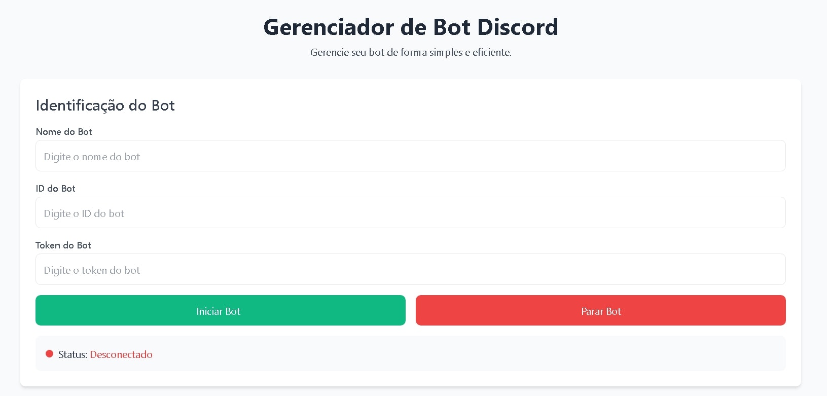 Bot che ospita discordia - Bot hosting Discord di Gabriel Paiva media 1