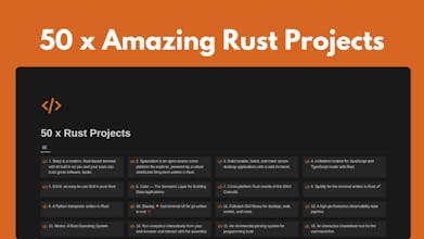 50 x Rust Projects gallery image