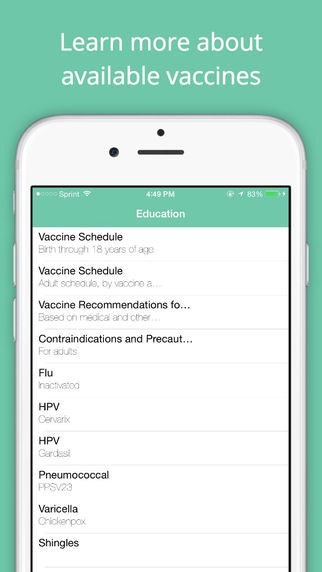 My Immunizations gallery image