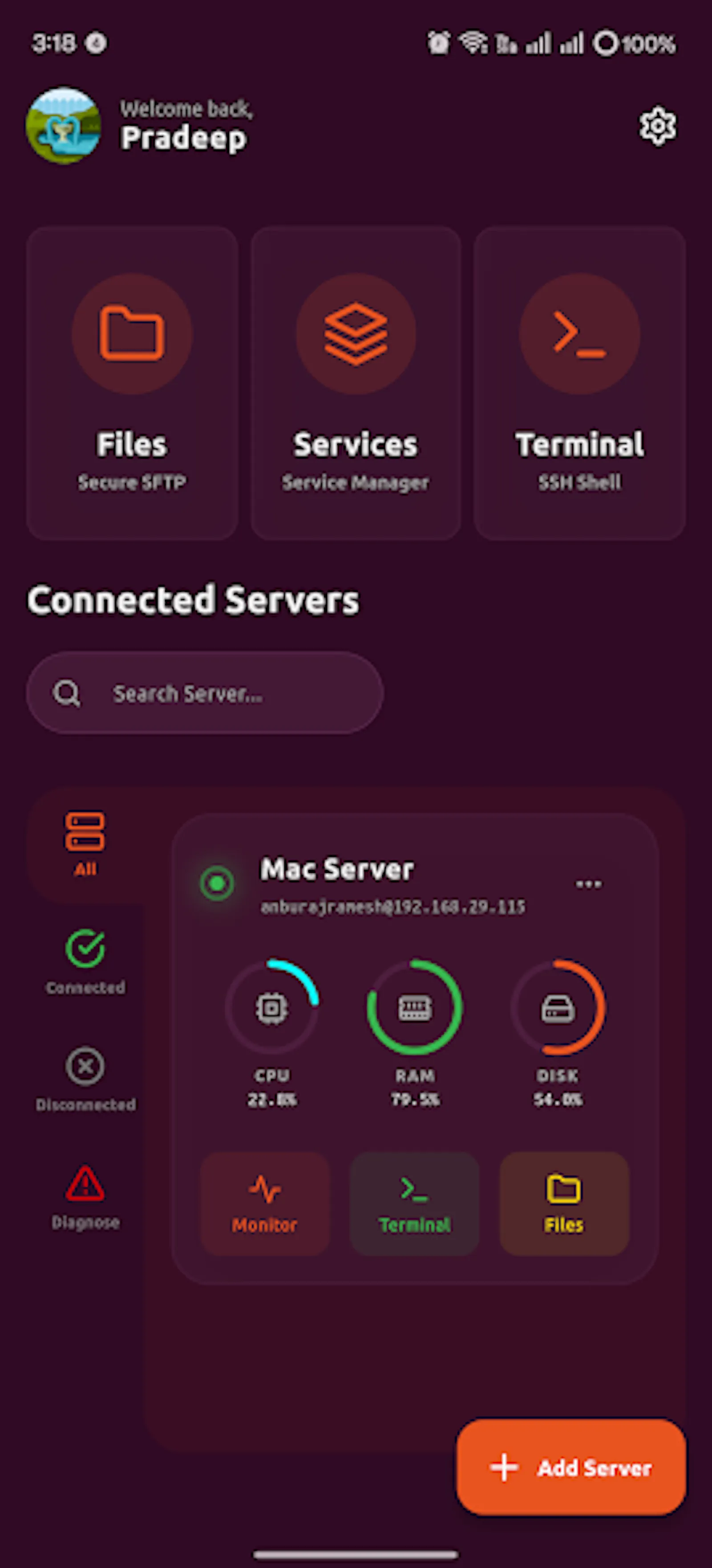 Clops SSH screenshot 3