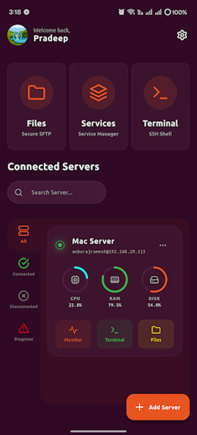 Clops SSH screenshot 3