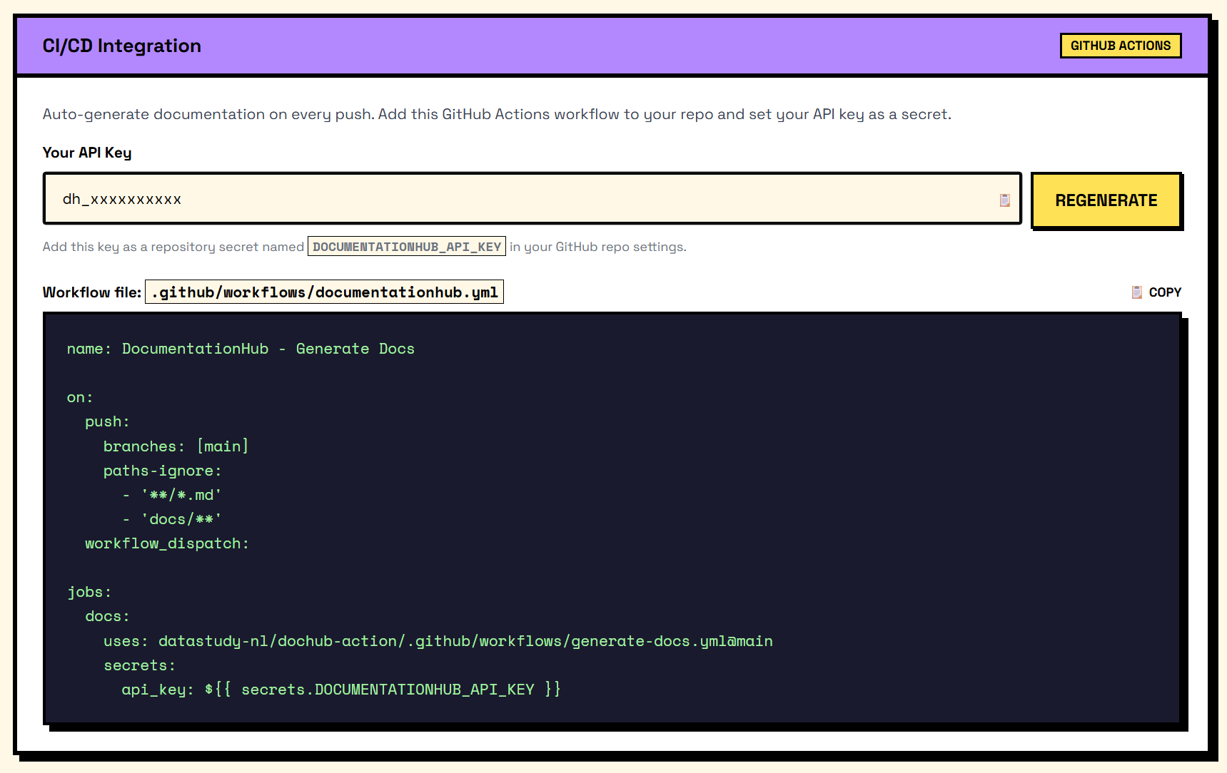 Documentation Hub - Screenshot 3 showing product features and functionality
