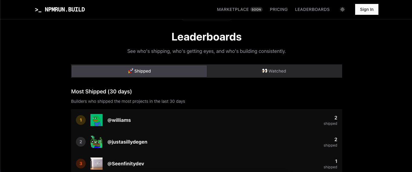NPMRUN.BUILD gallery image
