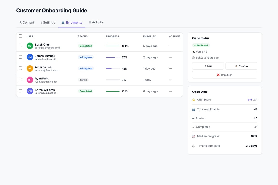 OnboardingHub - Screenshot 2 showing product features and functionality