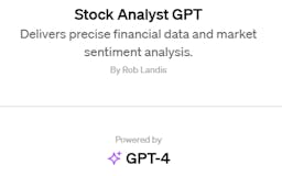 AI Stock Analyst (powered by ChatGPT4) media 2