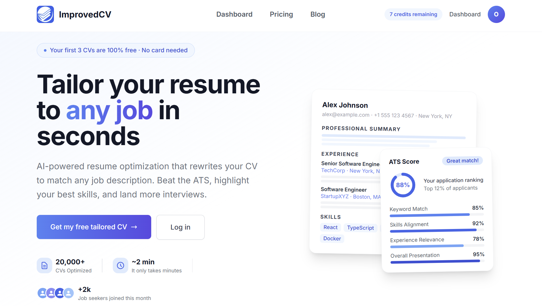 ImprovedCV: Optimize your CV for any job gallery image