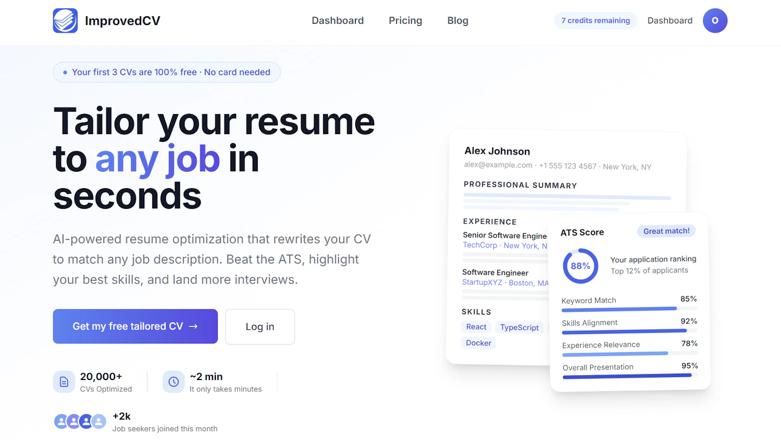 ImprovedCV: Optimize your CV for any job screenshot 1