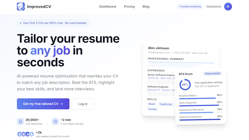 ImprovedCV: Optimize your CV for any job screenshot 1