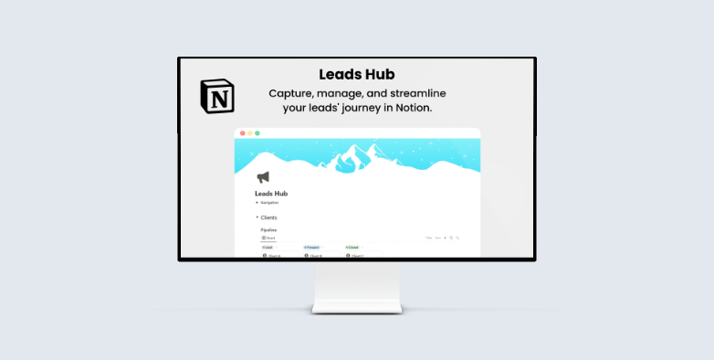 Mídia 1 de Leads hub - Capture e gerencie a jornada de seus leads em noção