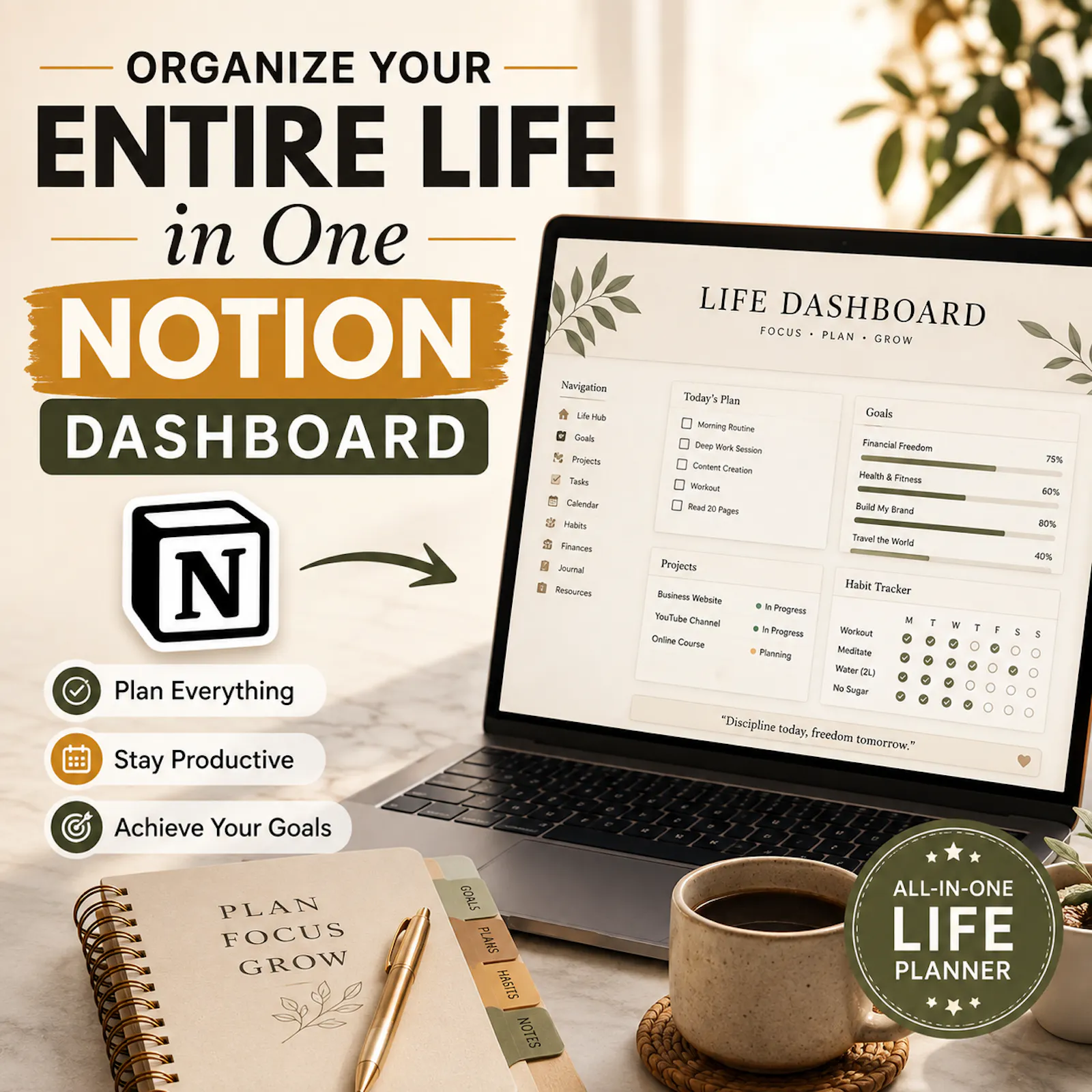 Organize Your Entire Life in One Notion  screenshot 3