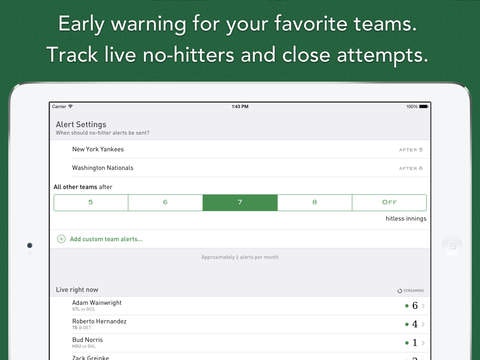 No-Hitter Alerts gallery image