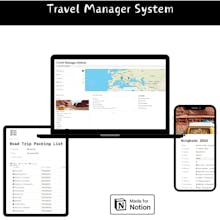 Travel Manager System (Notion Template) gallery image