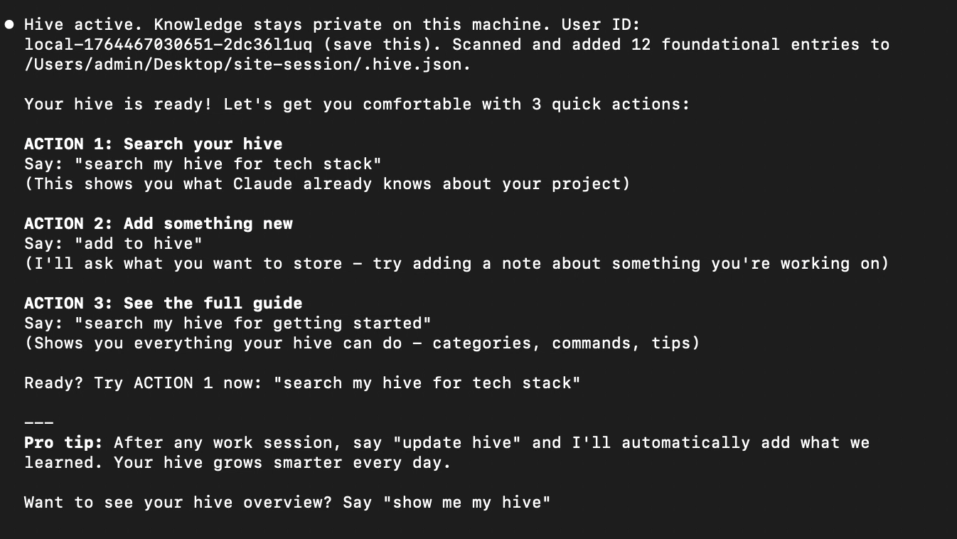 hivemind-mcp - Screenshot 3 showing product features and functionality