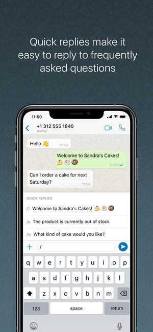 WhatsApp Business iOS Image