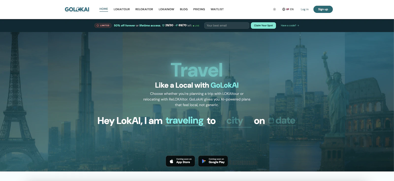 Golokai.com Soft Launch screenshot 1