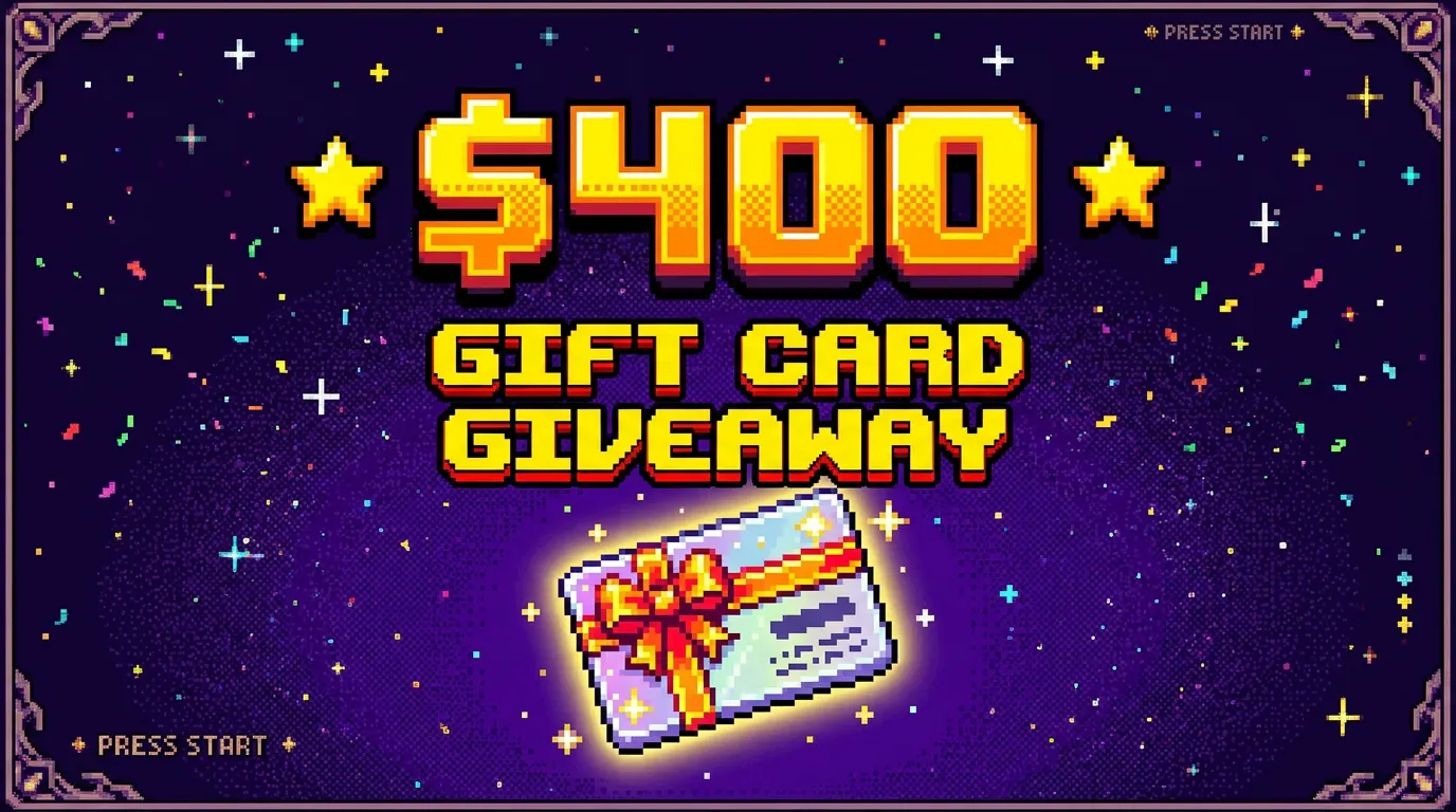 Winner Announced Nov 2: $400 Gift Card